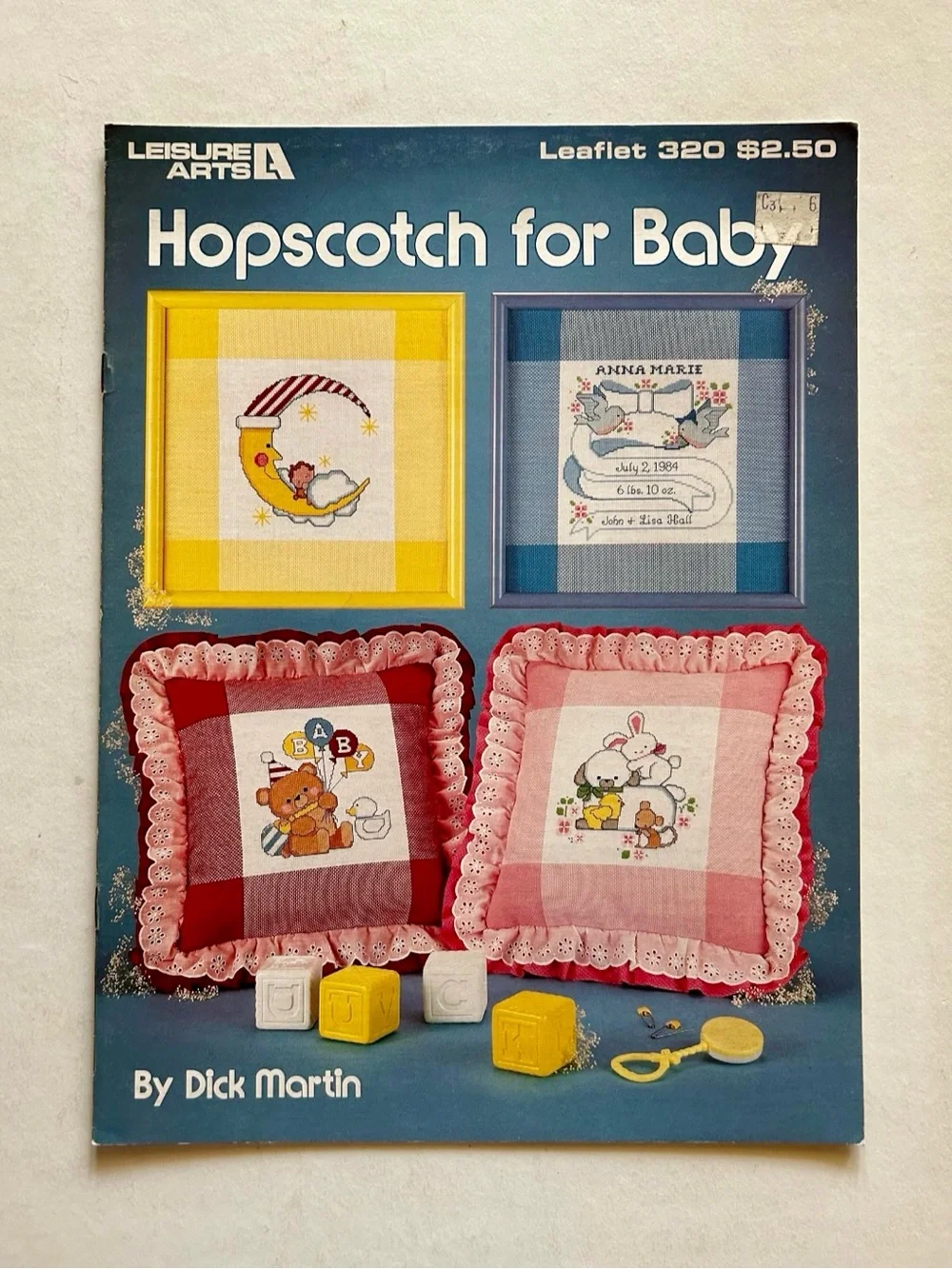 Hopscotch for Baby Cross Stitch Pattern – Leisure Arts Leaflet 320 (1984)